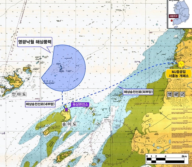 영광 낙월 해상풍력발전단지 해저케이블 경과지 지반조사